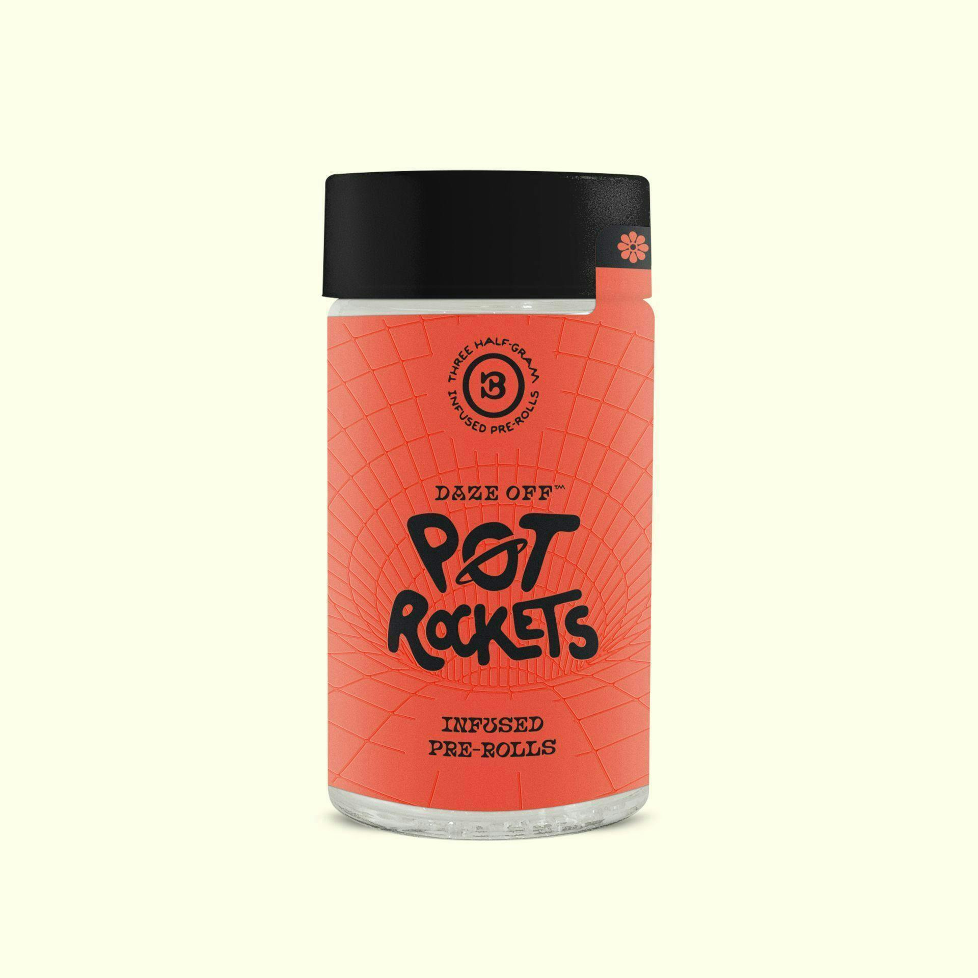 Daze Off - Lamplight Flicker Infused Pre Roll Pack (Pot Rockets) [3 x .5g] - 1