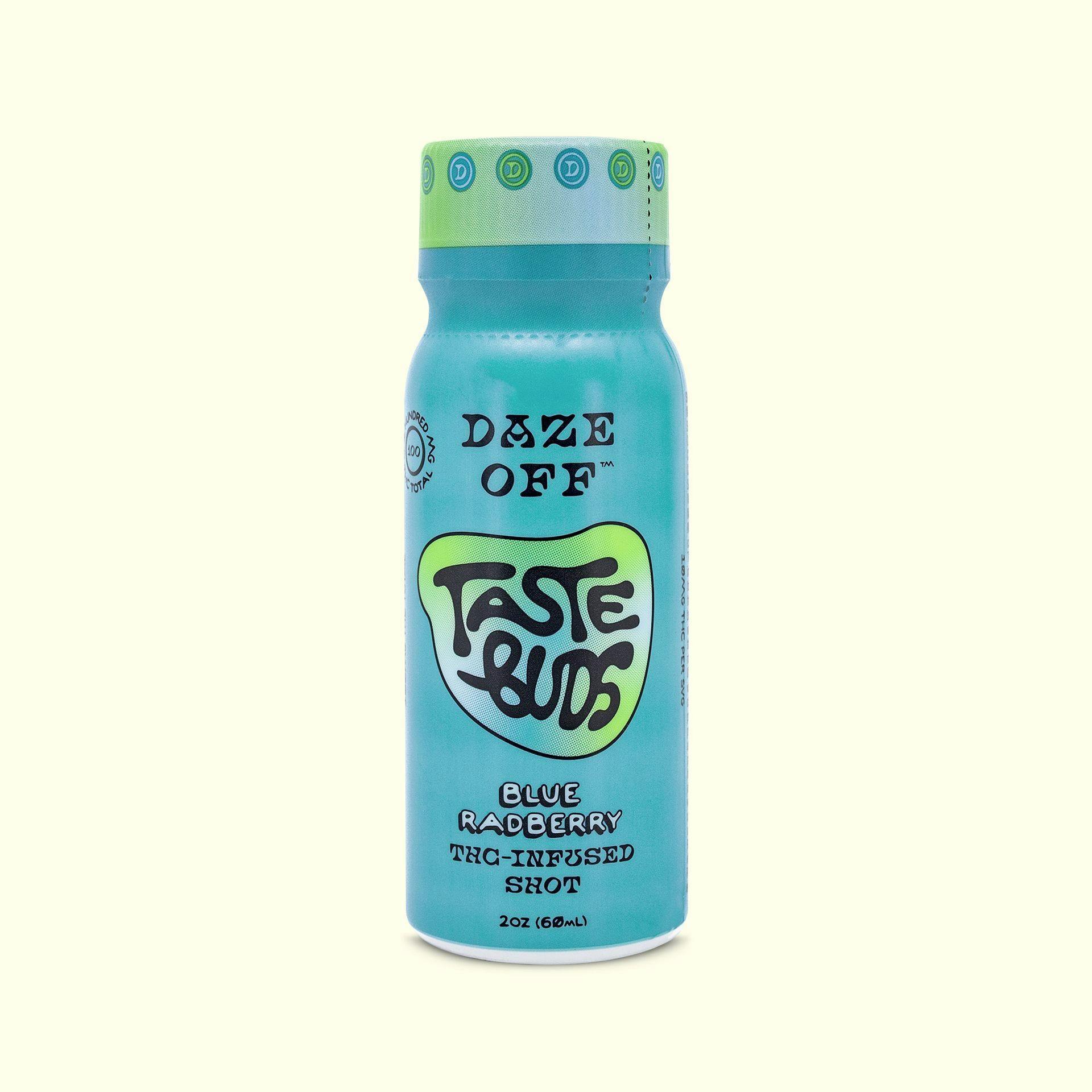 Daze Off - Taste Buds Shots Blue Radberry THC Infused Shots [2oz] - 1