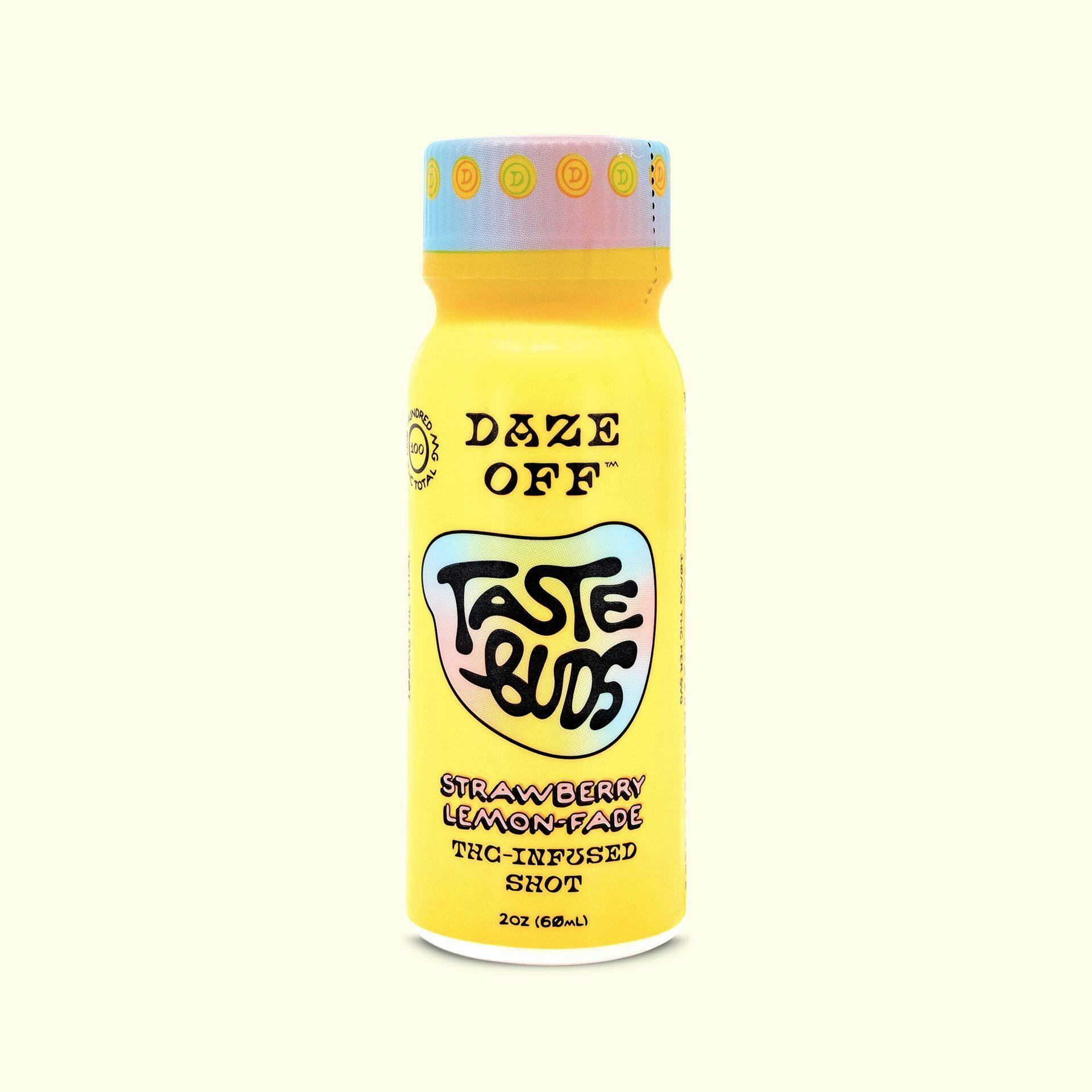 Daze Off - Taste Buds Shots Strawberry Lemon-Fade THC Infused Shots [2oz] - 1