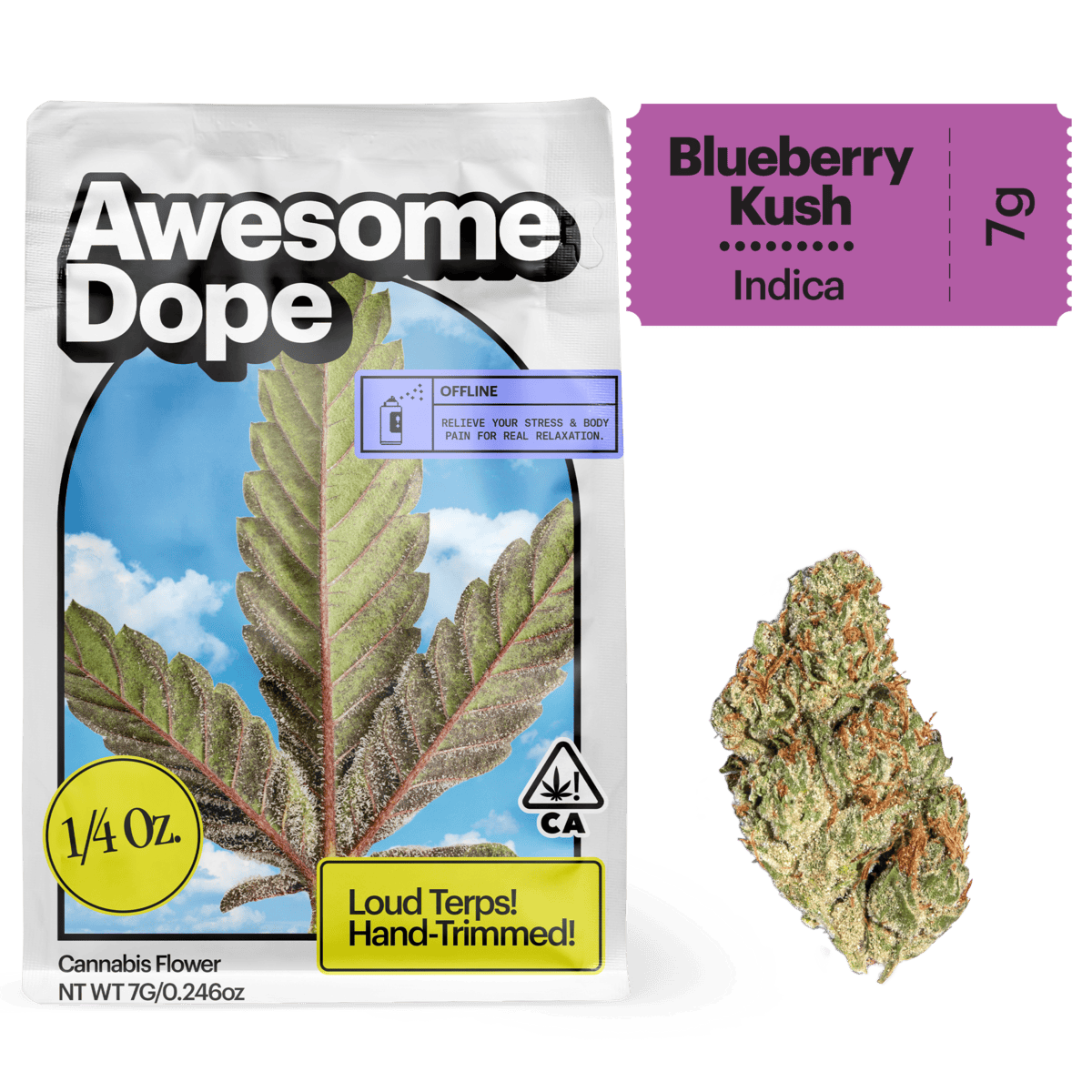 Awesome Dope - Awesome Dope | Blueberry Kush | Big Buds | 7g - 1