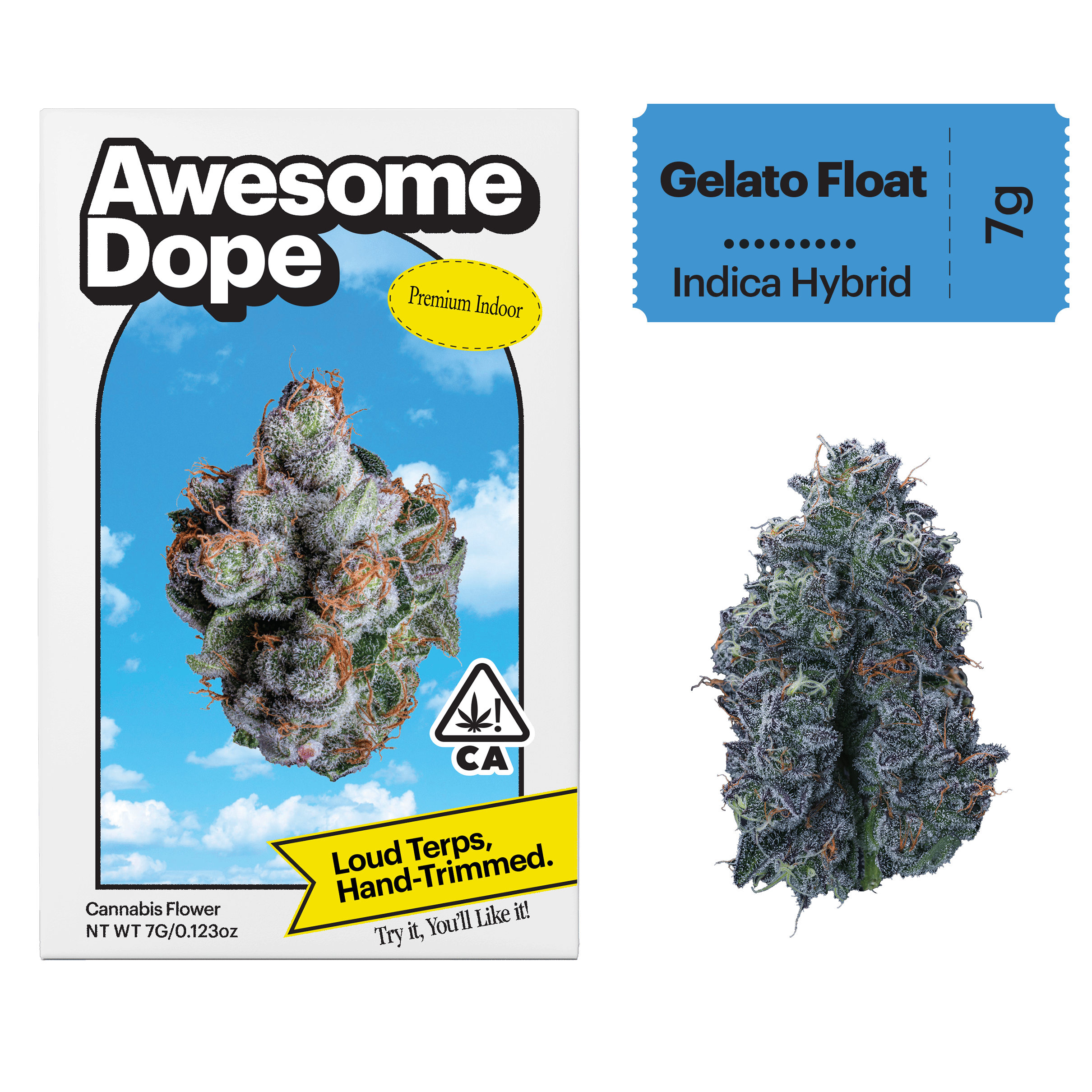 Awesome Dope - Awesome Dope | Gelato Float | Premium Indoor Big Buds | 7g - 1