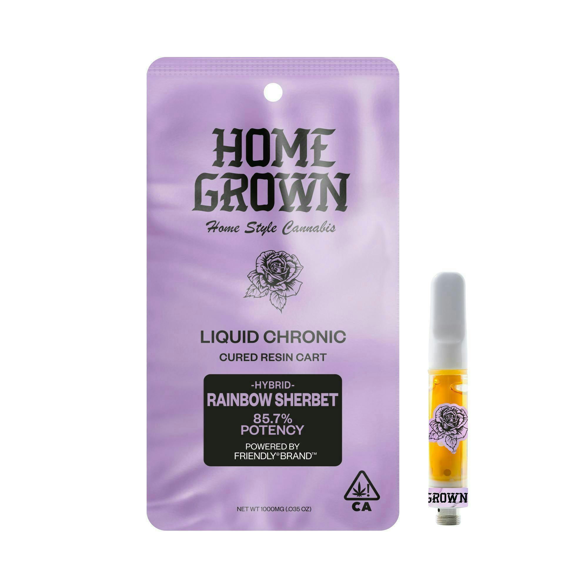 Home Grown - Home Grown | Rainbow Sherbet | Cured Resin Cartridge | 1g - 1
