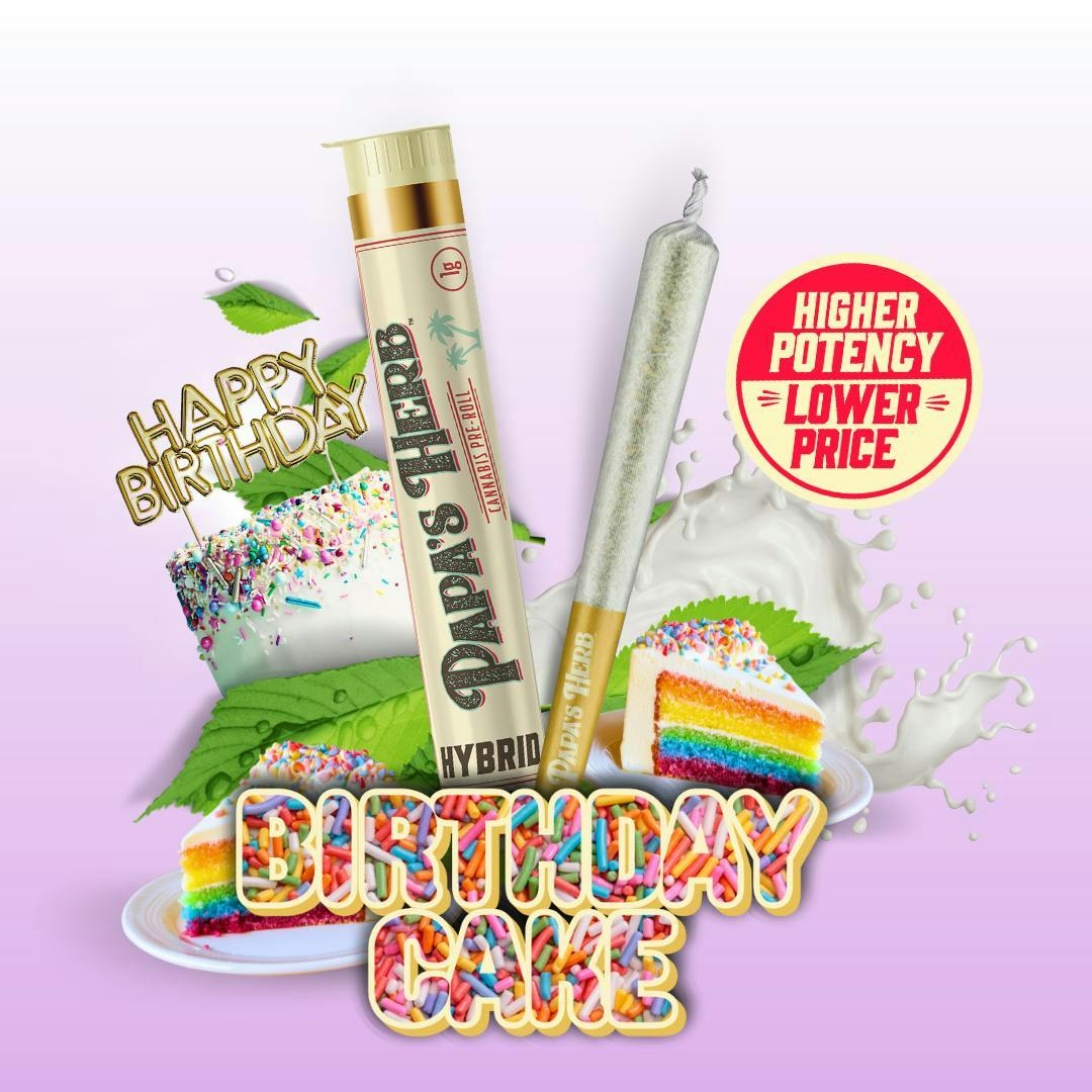 Papa's Herb - Birthday Cake | Joint | 1g - 1