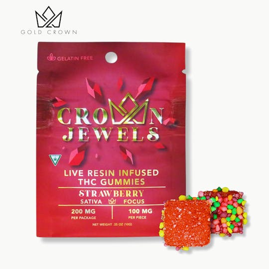 Gold Crown - Gold Crown | Crown Jewels 200mg | Strawberry 100mg - 1