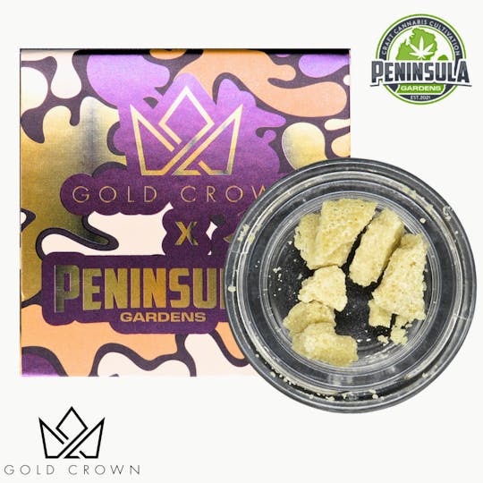 Gold Crown - Gold Crown x Peninsula Gardens | Crumble 1g | Blumosa - 1