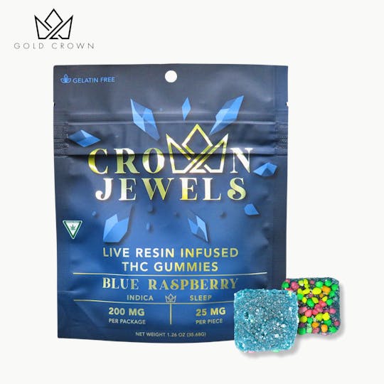 Gold Crown - Gold Crown | Crown Jewels 200mg | Blue Raspberry 25mg - 1