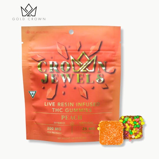 Gold Crown - Gold Crown | Crown Jewels 200mg | Peach 25mg - 1