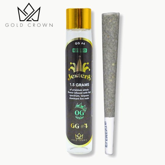 Gold Crown - Gold Crown | OG Jesters | Infused Pre Rolls 1.5g | GG #4 - 1