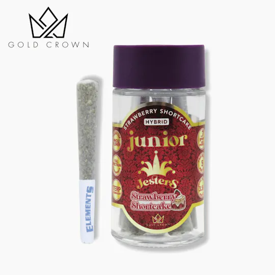 Gold Crown - Gold Crown | Strawberry Shortcake | Infused Joints | 0.7g each | 5ct - 1