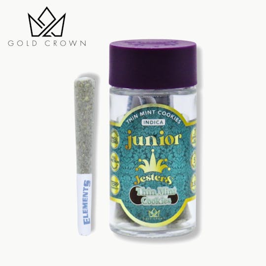 Gold Crown - Gold Crown | Junior Jesters | Infused Pre Roll 3.5g | Thin Mint Cookies - 1