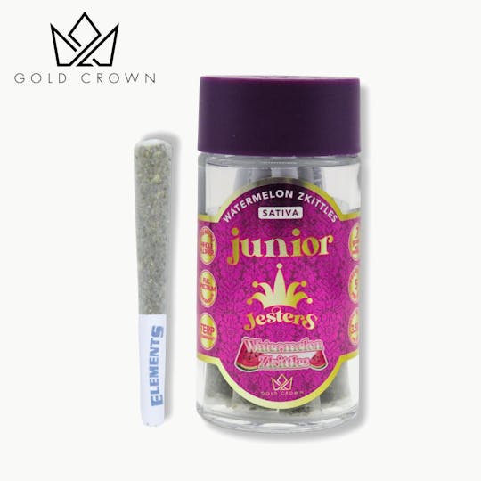 Gold Crown - Gold Crown | Junior Jesters | Infused Pre Roll 3.5g | Watermelon Zkittles - 1