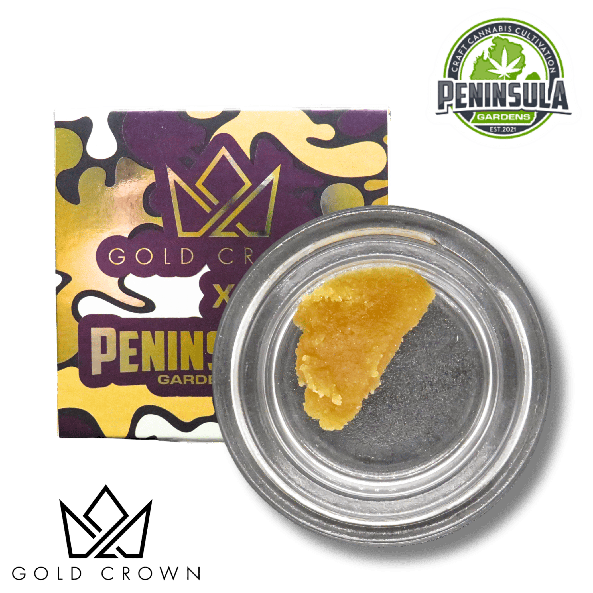 Gold Crown - Gold Crown | Cadillac Rainbow | Badder | 1g - 1