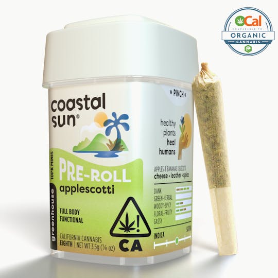 Coastal Sun - Applescotti Greenhouse 0.35g Pre-roll 10pk 3.5g - 1