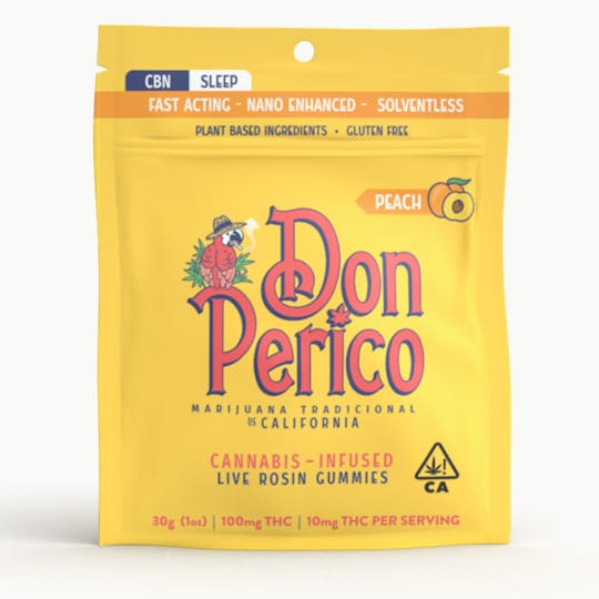 Don Perico - Don Perico - Gummies CBN Nano Infused Live Rosin - Peach (Sleep) - 1