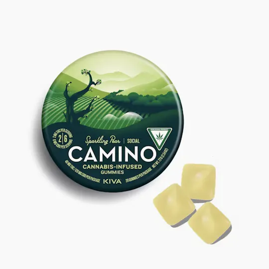 Kiva Confections - Camino Sparkling Pear 2:6 THC:CBD "Social" Gummies - 1