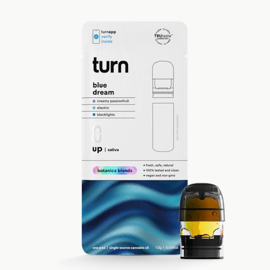 turn - 1.0g POD | blue dream | botanica blends | up | - 1