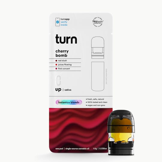 turn - 1.0g POD | cherry bomb | botanica blends | up | - 1