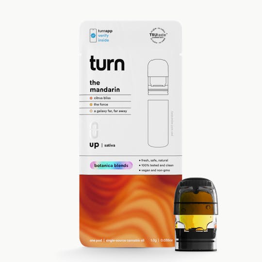turn - 1.0g POD | the mandarin | botanica blends | up | - 1