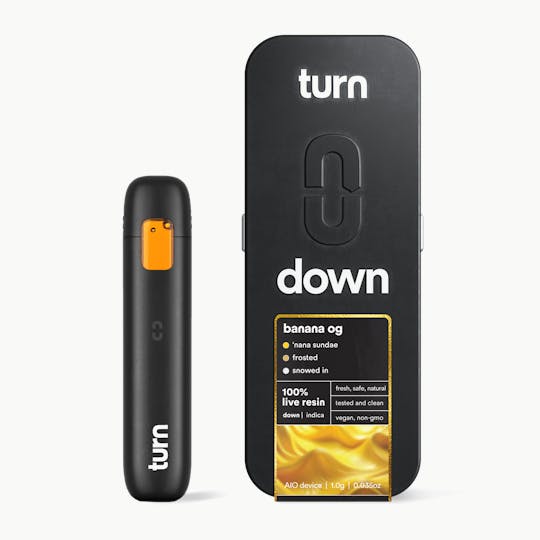 turn - 1.0g AIO | banana OG | 100% live resin | down | - 1