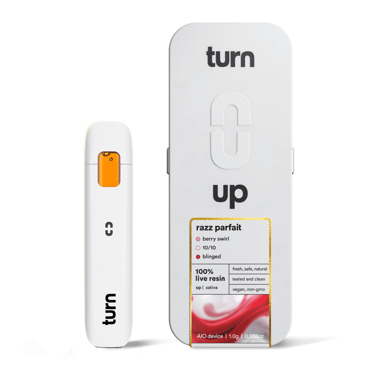 turn - 1.0g AIO | razz parfait | 100% live resin | up | - 1