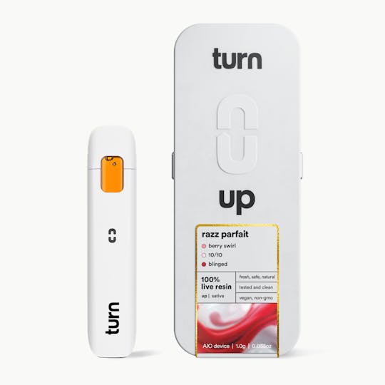 turn - 1.0g AIO | razz parfait | 100% live resin | up | - 1