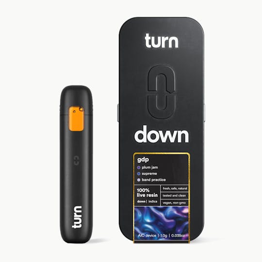 turn - 1.0g AIO | GDP | 100% live resin | down | - 1