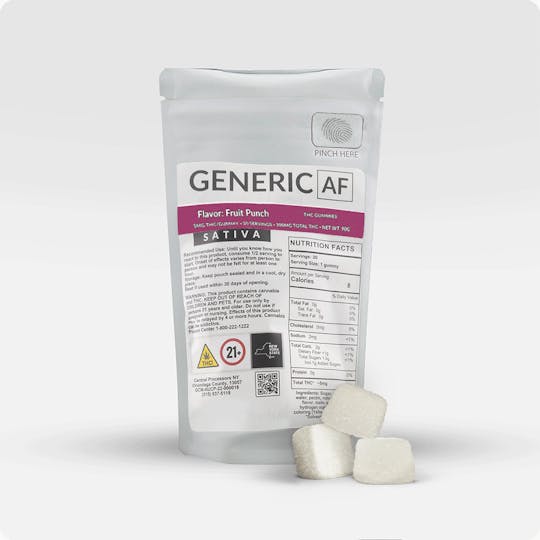 Generic AF - Fruit Punch Gummies | Generic Gummies | 20-Pack | 100mg - 1