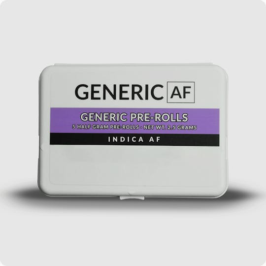 Generic AF - Generic Pre-Rolls | Indica AF | 0.5g Ea. | 5-Pack - 1