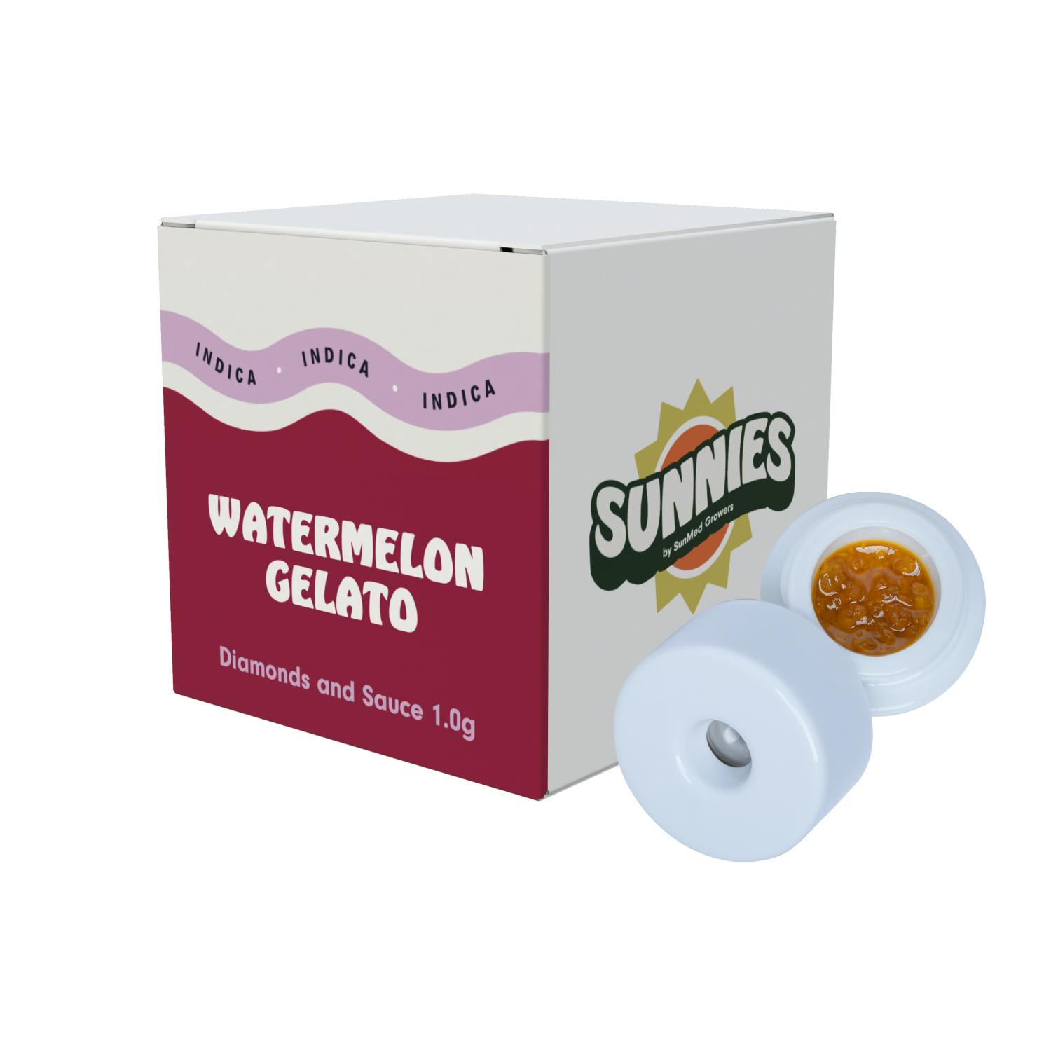 SunMed Growers - Watermelon Gelato Diamonds and Sauce 1.0g - 1