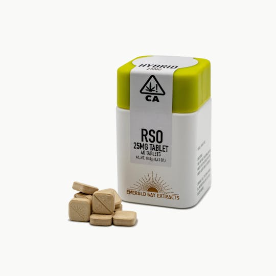 Emerald Bay Extracts - Apples & Bananas | 25mg Tablet | 1000mg Package | Hybrid | RSO - 1
