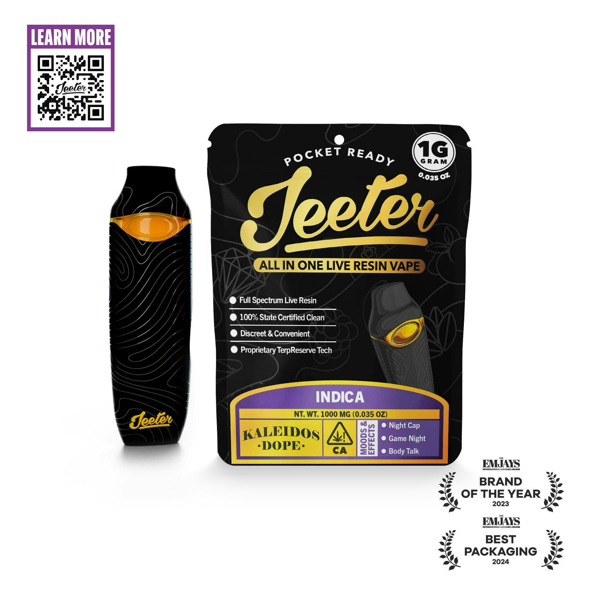 Jeeter - Jeeter | Kaleidos Dope | Live Resin Disposable | 1g - 1