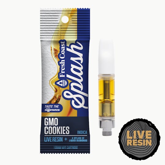 Fresh Coast - GMO Cookies | Splash Live Resin 1G Cart | Indica - 1