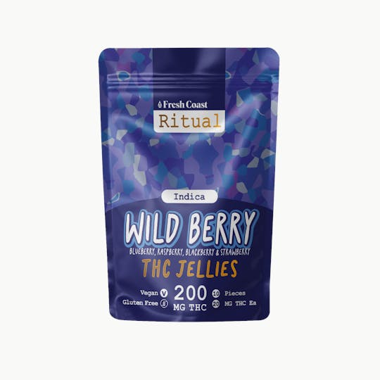 Fresh Coast - Wild Berry | Ritual 200mg Vegan Jellies | Indica - 1