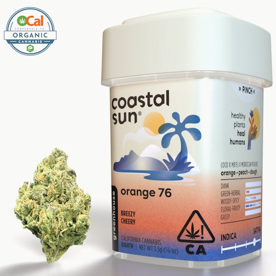 Coastal Sun - Orange 76 Greenhouse Flower 3.5g - 1