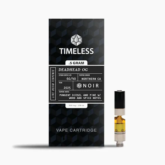 Timeless Vapes - Deadhead OG | NOIR Cartridge | 0.5g - 1
