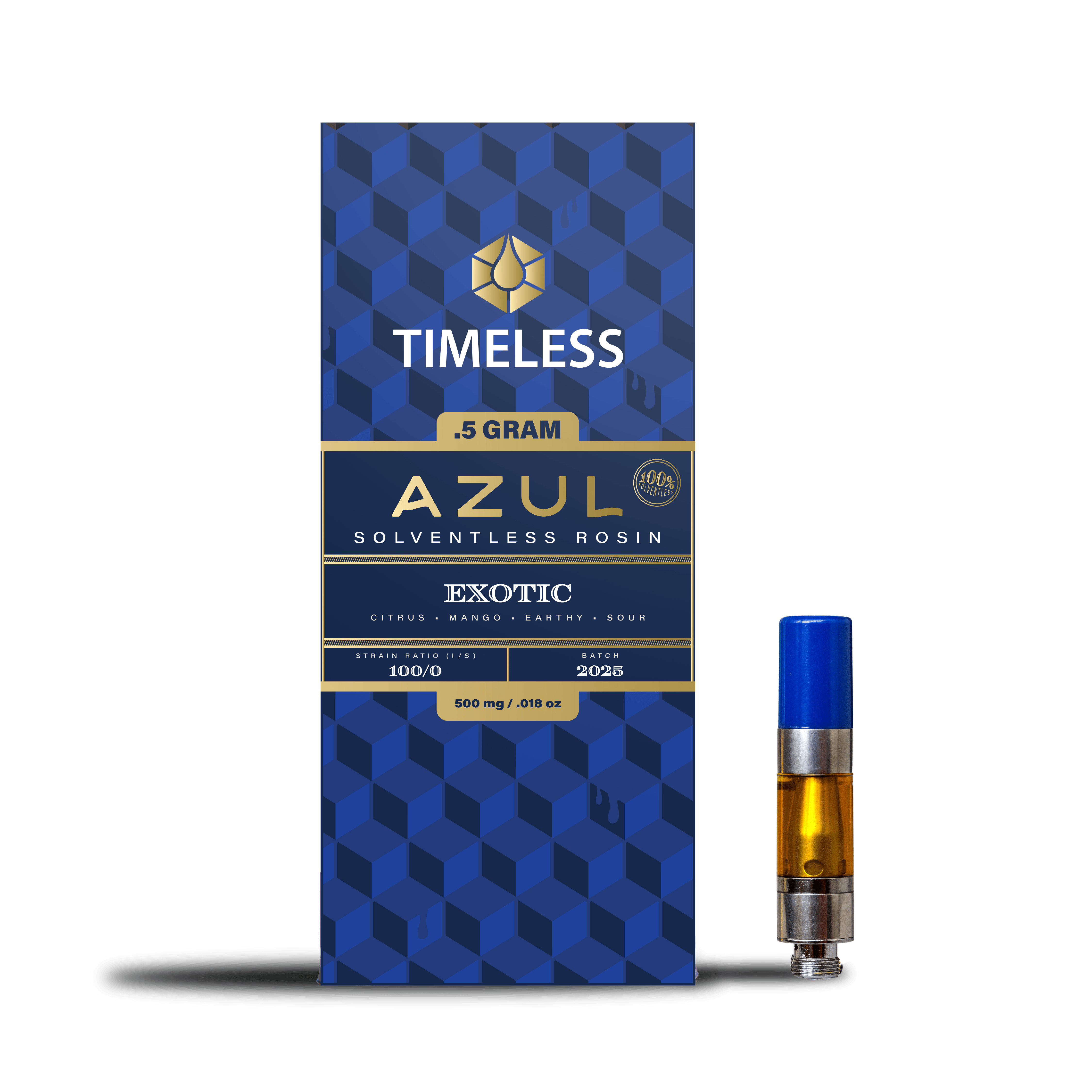 Timeless Vapes - Exotic | AZUL Live Rosin Cartridge | 0.5g - 1