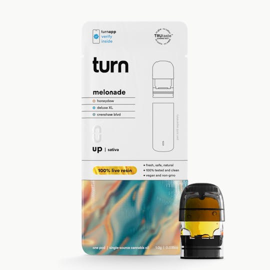 turn - 1.0g pod | melonade | 100% live resin | up | - 1