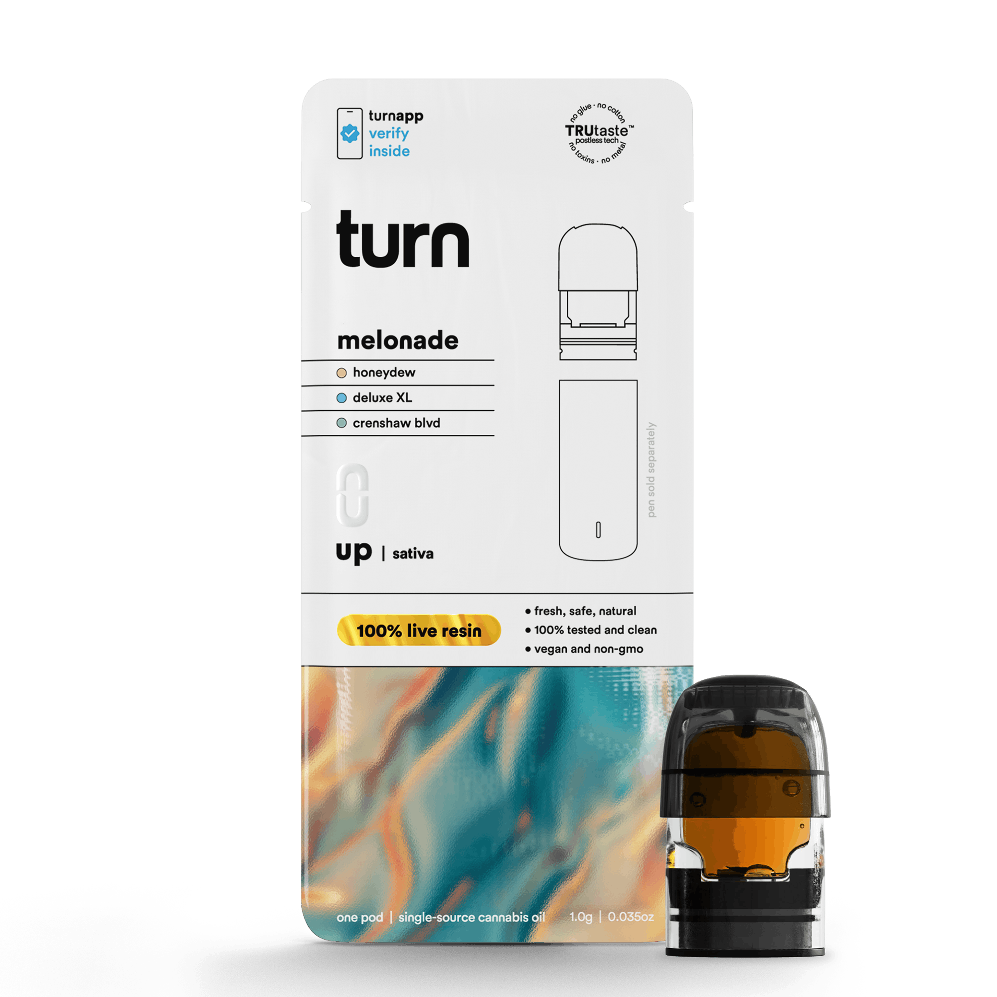 turn - 1.0g pod | melonade | 100% live resin | up | - 1
