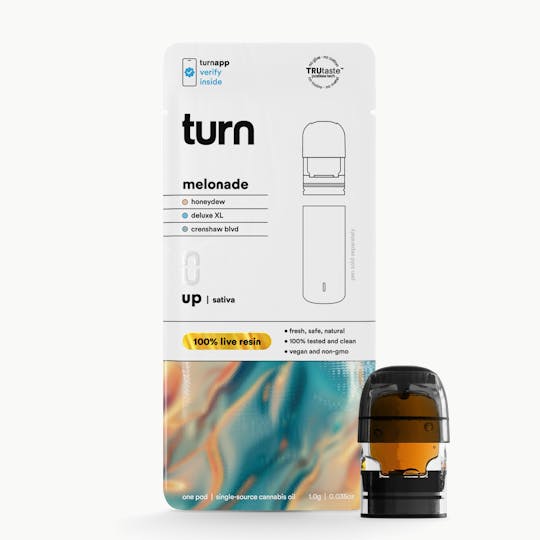 turn - 1.0g pod | melonade | 100% live resin | up | - 1