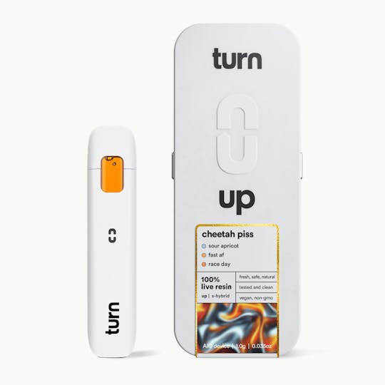 turn - 1.0g AIO | cheetah piss | 100% live resin | up | - 1