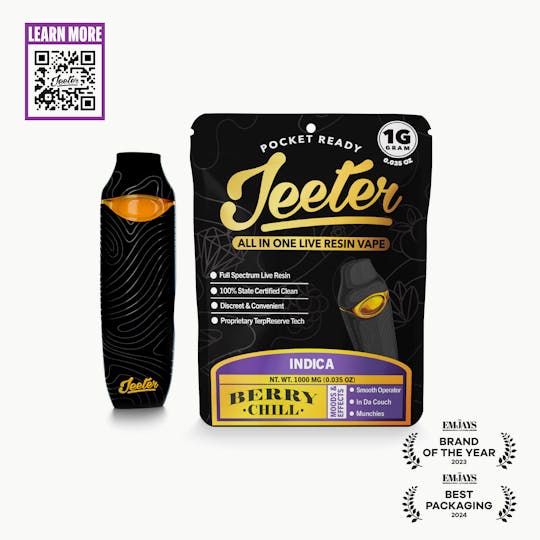 Jeeter - Jeeter All In One Live Resin Vape - Berry Chill - 1