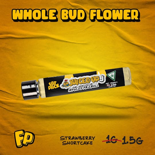 Fat Pack - JUICED UP J: Strawberry Shortcake (1.5G Infused Preroll) - 1