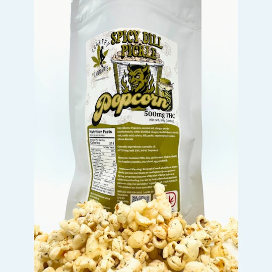 Country Cannabis - Spicy Dill Pickle | Popcorn Snack | 500 MG - 1