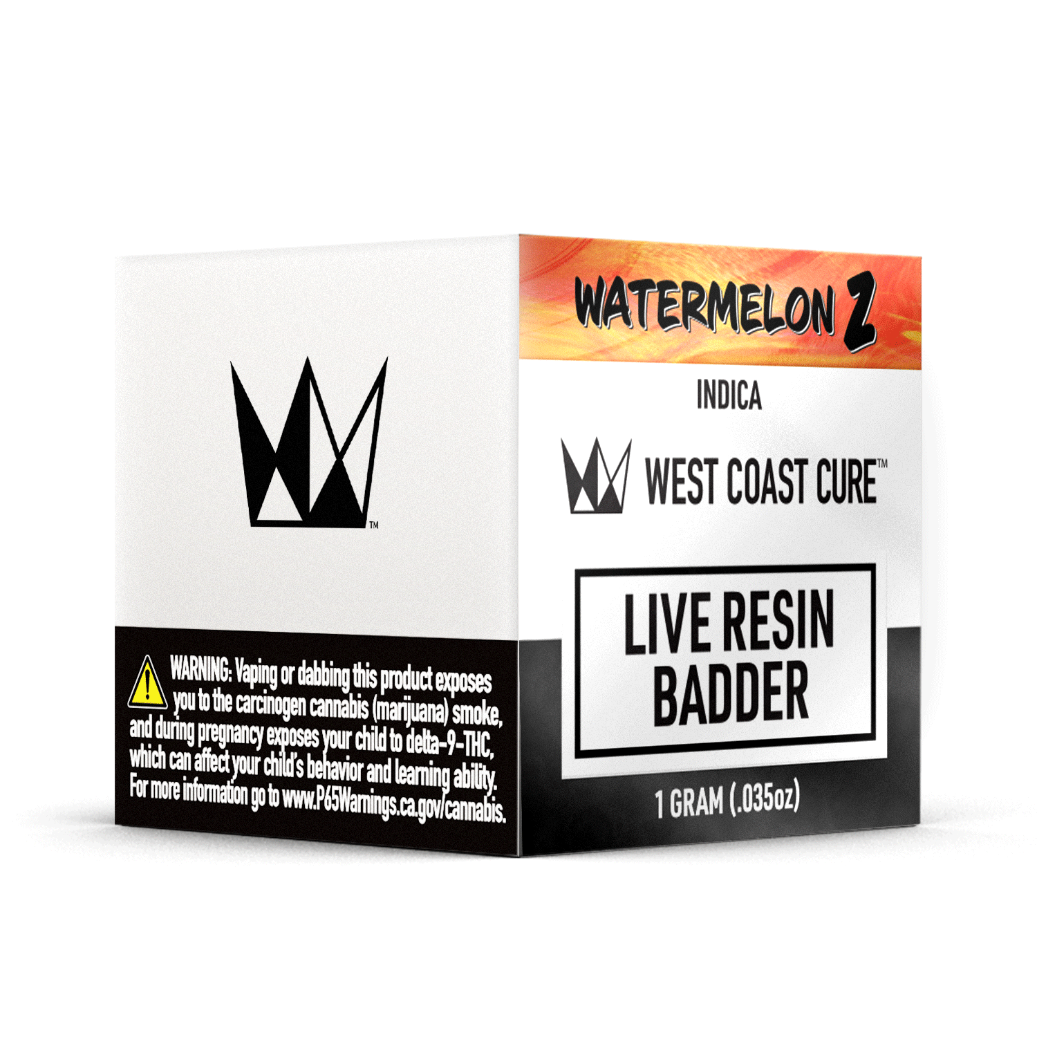 West Coast Cure - Watermelon Z - 1G Live Resin Badder - 1
