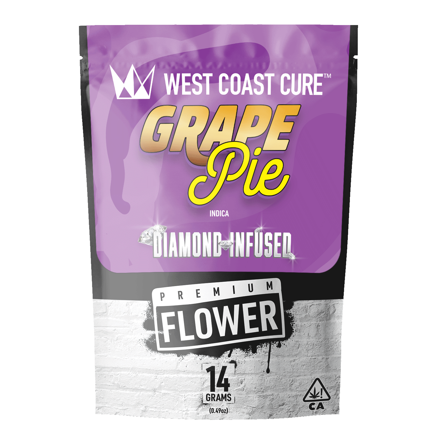 West Coast Cure - Grape Pie - 14G Diamond Infused Premium Flower - 1