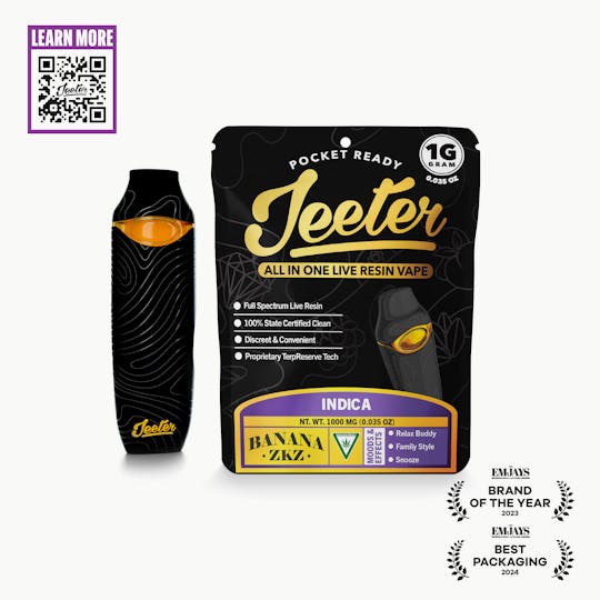 Jeeter - Jeeter All In One Live Resin Vape - Banana ZKZ - 1