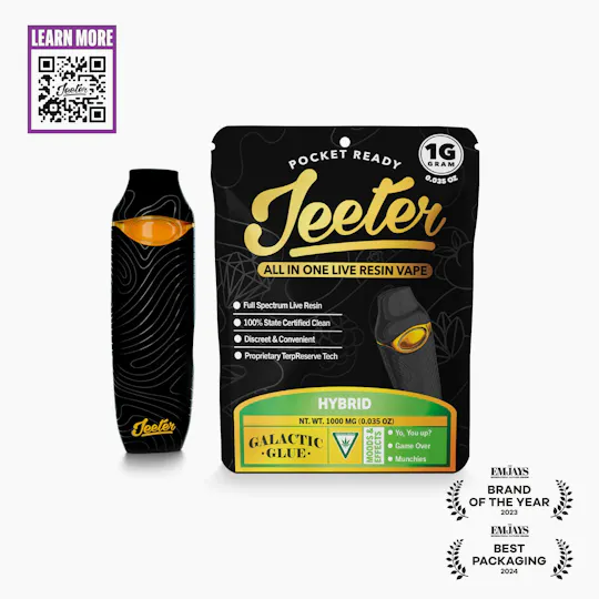 Jeeter | Galactic Glue | Live Resin Disposable | 1g - Jeeter Jeeter | Galactic Glue | Live Resin Disposable | 1g - Jeeter