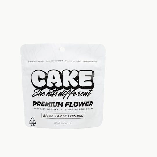 CAKE she hits different - Apple Tartz - 3.5 Grams - Hybrid - Premium Flower - 1