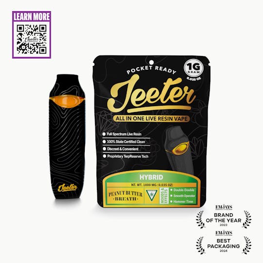 Jeeter - Jeeter All In One Live Resin Vape - Peanut Butter Breath - 1