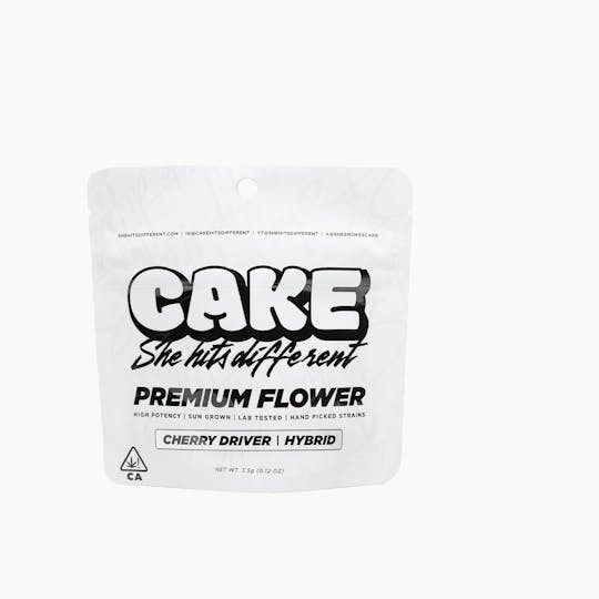 CAKE she hits different - Cherry Driver - 3.5 Grams - Hybrid - Premium Flower - 1
